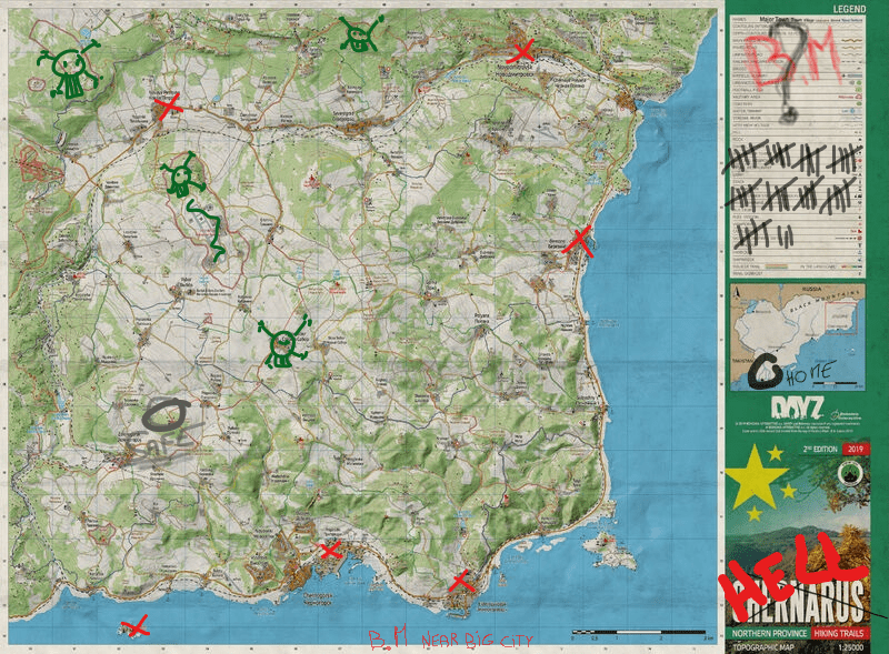 carte DayZ serveur le confinement